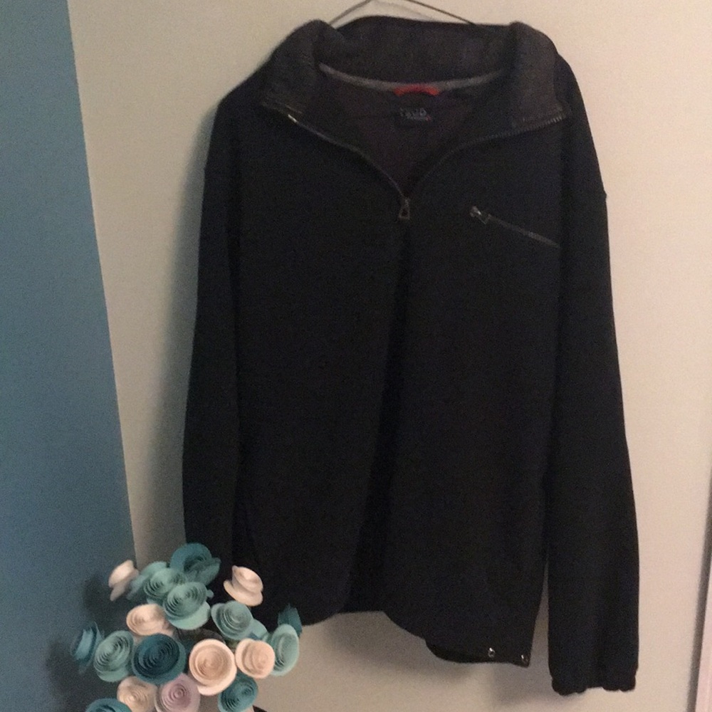 Izod PerformX green fleece pullover lg